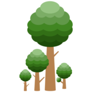 Little Forest Realistic Tree Collection of different kinds of Plant png