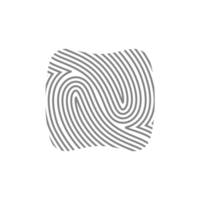 estetico impronta digitale rustico biologico blob forma collezione png