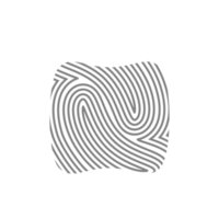 estetico impronta digitale rustico biologico blob forma collezione png