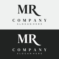 Luxury MR , RM , M , R Letter Logo with an elegant, modern and unique monogram. Logo for business card , business , brand , company. vector