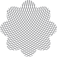 estetico classico Doppio linea di base forma png