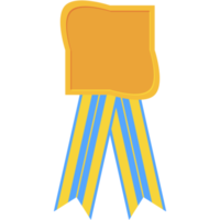 award ribbon blank medal gold basic shape png