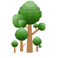 Little Forest Realistic Tree Collection of different kinds of Plant png