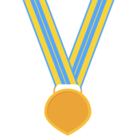 blank medal gold ribbon basic shape png