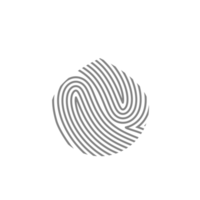 estetico impronta digitale rustico biologico blob forma collezione png