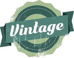 Vintage style logo design vector