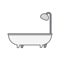 collection d'icônes de salle de bain bain droit classique png