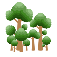 Little Forest Realistic Tree Collection of different kinds of Plant png