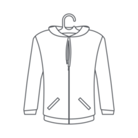 felpa con cappuccio giacca clothesline linea capi di abbigliamento collezione impostato png
