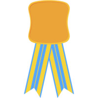 award ribbon blank medal gold basic shape png