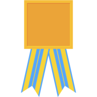 award ribbon blank medal gold basic shape png