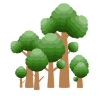 Little Forest Realistic Tree Collection of different kinds of Plant png