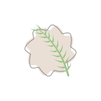 Aesthetic Leaf Organic Blobs Shape png