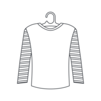 Long-sleeved T-shirt Clothesline Line Clothing Collection Set png