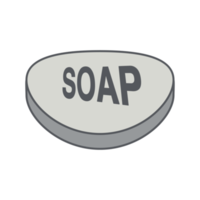ensemble de collection d'icônes de salle de bain savon bar classique png
