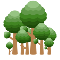 Little Forest Realistic Tree Collection of different kinds of Plant png