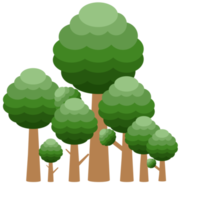 Little Forest Realistic Tree Collection of different kinds of Plant png