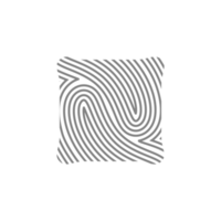 estetico impronta digitale rustico biologico blob forma collezione png