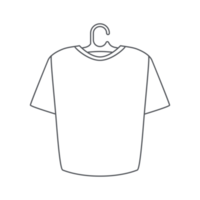 conjunto de coleção de roupas de varal de camisa png