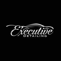 Executive auto detailing logo design vector