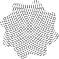 ästhetische klassische Doppellinien-Grundform png