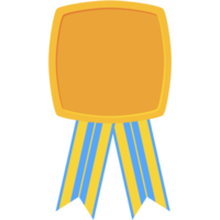 award ribbon blank medal gold basic shape png