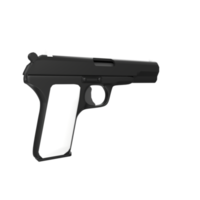 arme de poing isolée sur transparent png