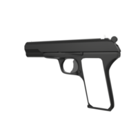 arme de poing isolée sur transparent png