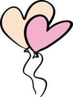 The drawing  love icon for valentine concept png