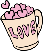 The drawing  love icon for valentine concept png