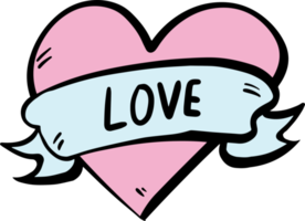 de teckning kärlek ikon för valentine begrepp png