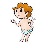 cupid cartoon style for love or valentine concept. png