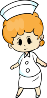 The nurse cartoon style for medical or health concept png