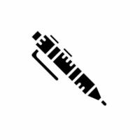 Black and white pen icon template. Stock vector. vector