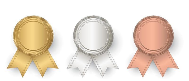 Gold Silver Bronze Vector Art, Icons, and Graphics for Free Download