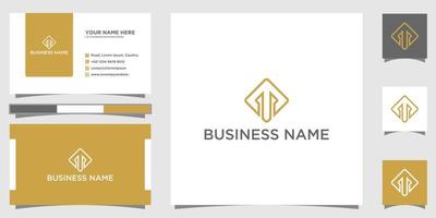 logotipo creativo de la letra t con el concepto de tarjeta de visita. El logotipo t se utilizará para su empresa. vector