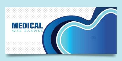 Web banner  template for medical vector