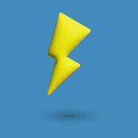 Lightning 3D, vector. vector