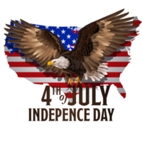 imagen del águila calva americana. día de la Independencia. 4 de julio. png