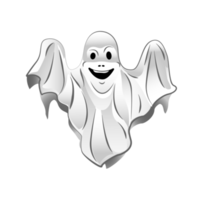 Cartoon ghost image, Halloween cute character, png