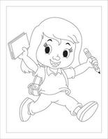 Coloring Book Pages for Kids and Adults vector