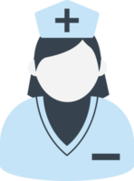 verpleegster icoon medisch vlak pictogrammen elementen PNG item