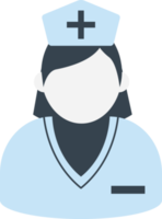 enfermera icono médico plano iconos elementos png elemento