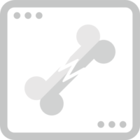 symbole de l'os médical plat icônes élément élément conception png