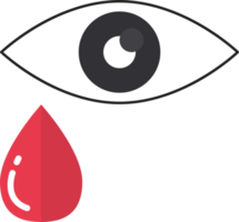 diseño de iconos planos de símbolo de ojo médico png