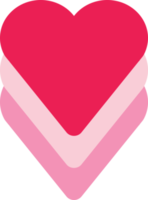 isolate valentine's day pink tree heart flat icon png