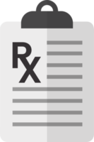 medical rx iconos planos png elemento
