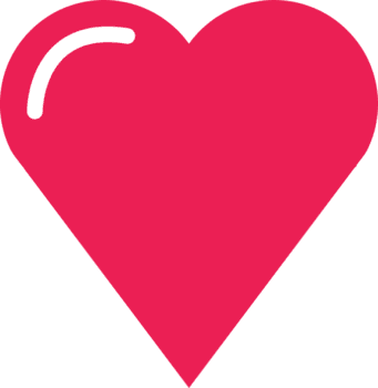 isolate valentine's day pink big heart flat icon png