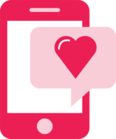 elemento de san valentín aislar día de san valentín rosa amor texto plano icono png