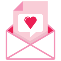 isolera hjärtans dag rosa kärlek text platt ikon png